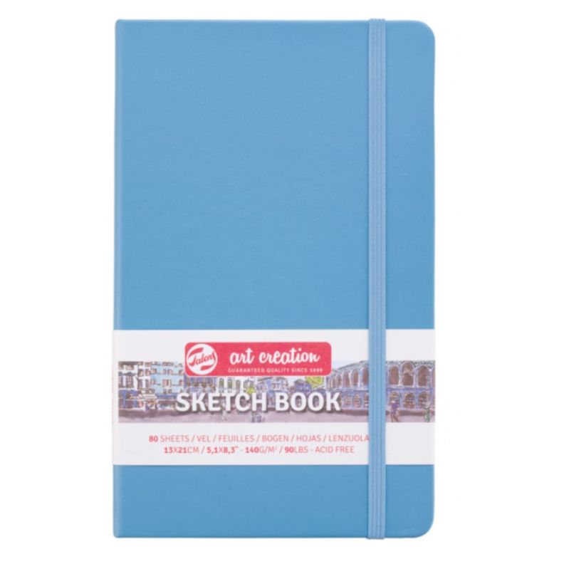 Libreta Art Creation Azul Lago 13x21cm 140gr 80hjas.-0