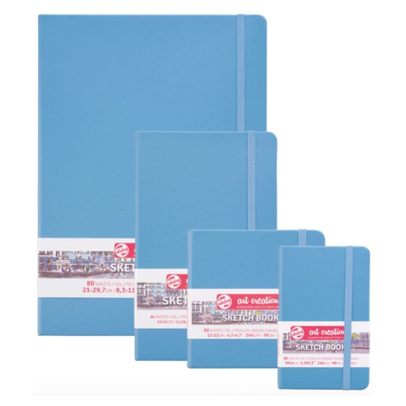Libreta Art Creation Azul Lago 13x21cm 140gr 80hjas.-2