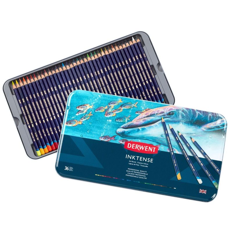 Lápices De Tinta Inktense Derwent Set 36 Colores-0