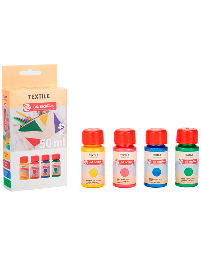 Pintura Textil Art Creation Pack 4 Colores Aperlados 50ml-1