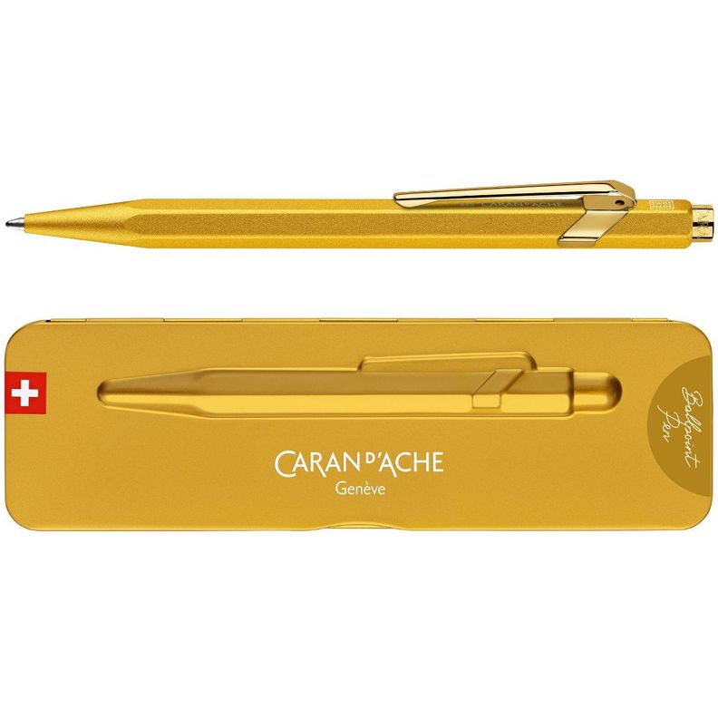 Bolígrafo Caran d Ache 849 Dorado-0