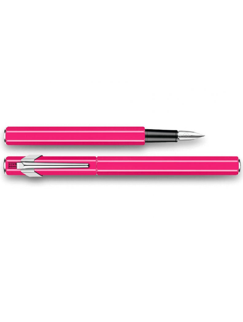 Pluma Metalica Caran d Ache 849 Rosa Fluor-0