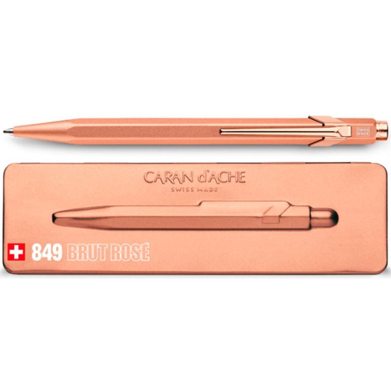 Bolígrafo Caran d Ache 849 Cobre Brut Rose-0