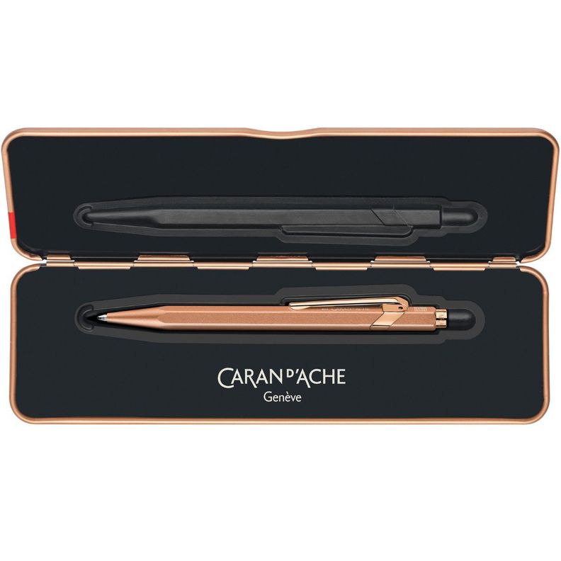 Bolígrafo Caran d Ache 849 Cobre Brut Rose-3