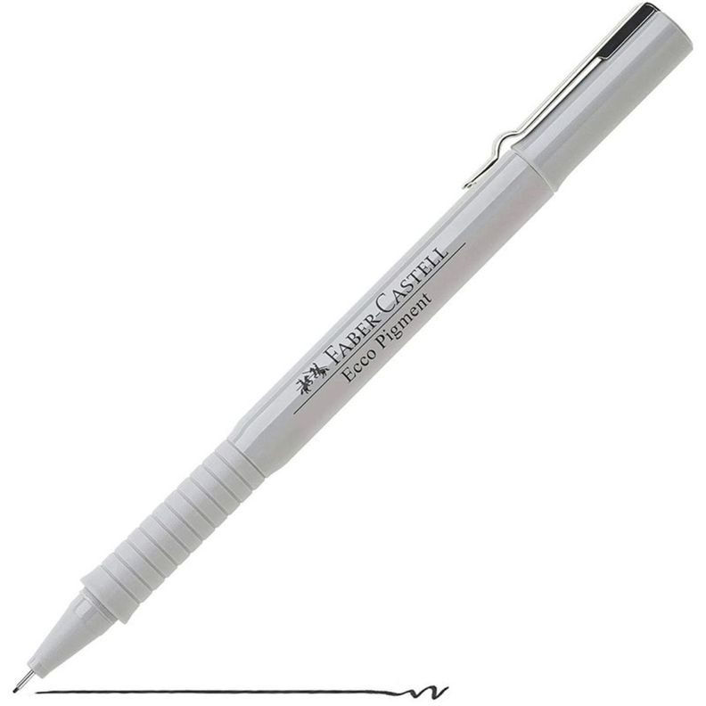 Set 4 Ecco Pigment Tiralíneas Negros Pitt Faber Castell-2