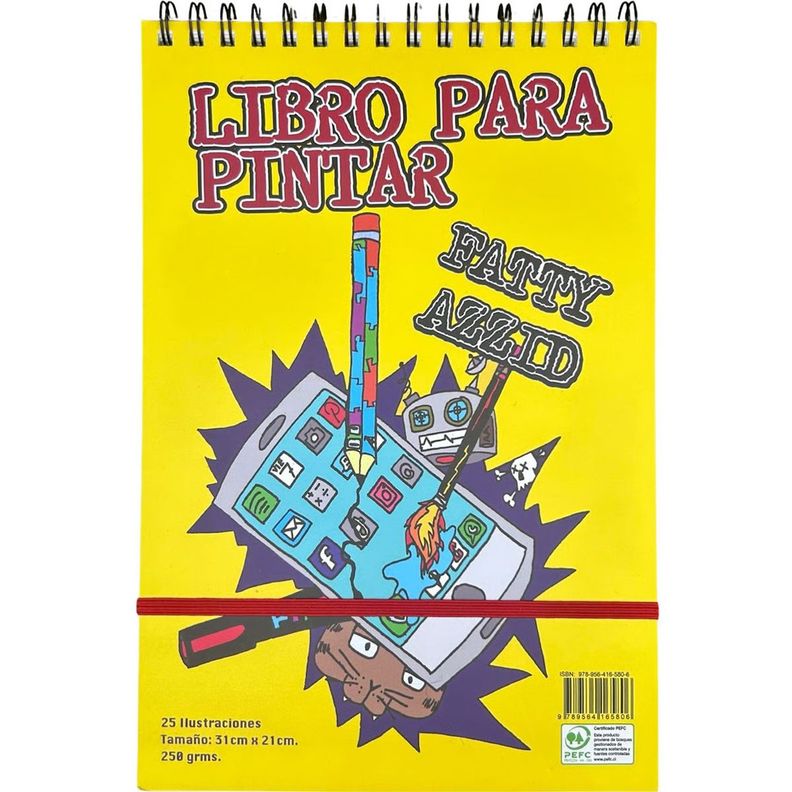 Libro para Colorear Fatty Azid-0