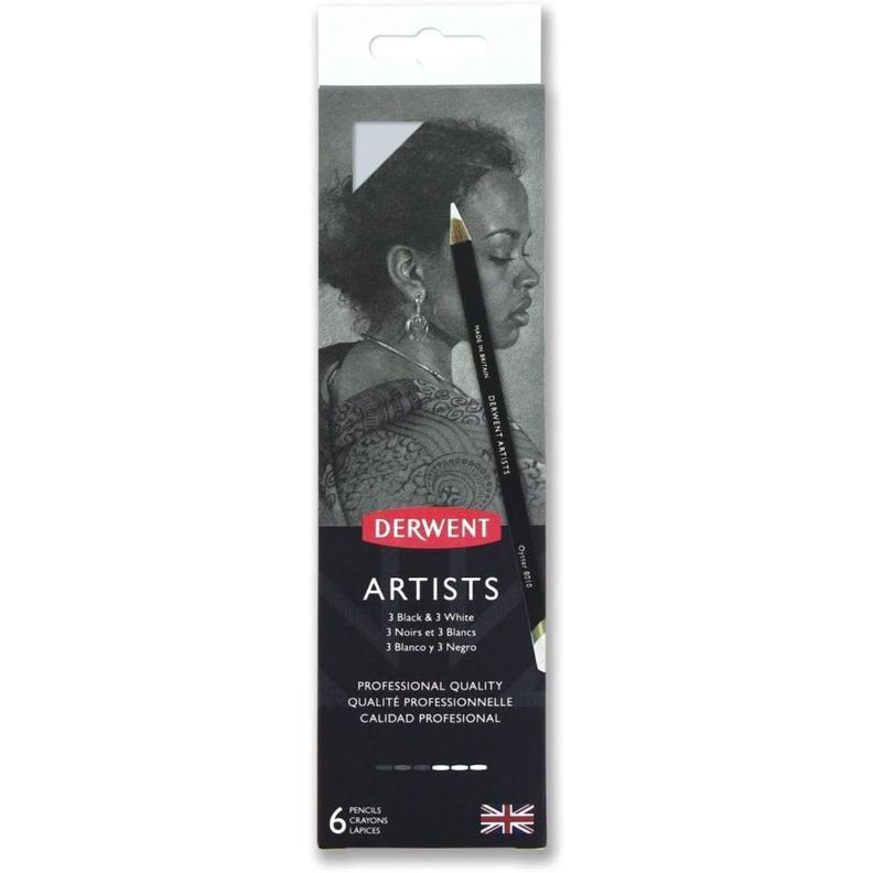 Set 6 Lápices de Colores Derwent Artists Caja Metálica-2