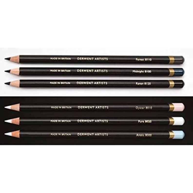 Set 6 Lápices de Colores Derwent Artists Caja Metálica-3