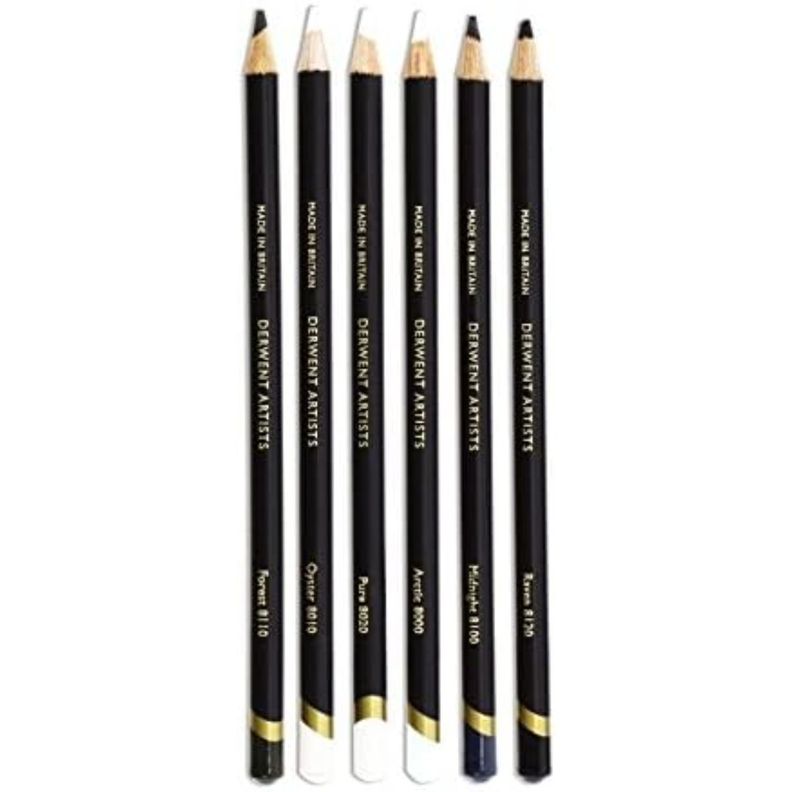 Set 6 Lápices de Colores Derwent Artists Caja Metálica-4