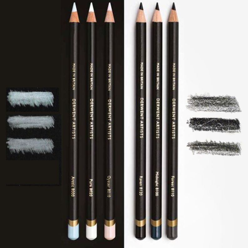 Set 6 Lápices de Colores Derwent Artists Caja Metálica-5