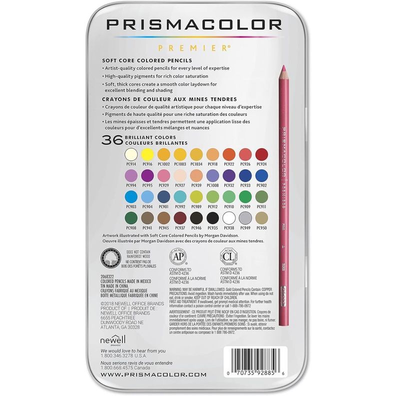 Lápices De Colores Prismacolor Set 36-2