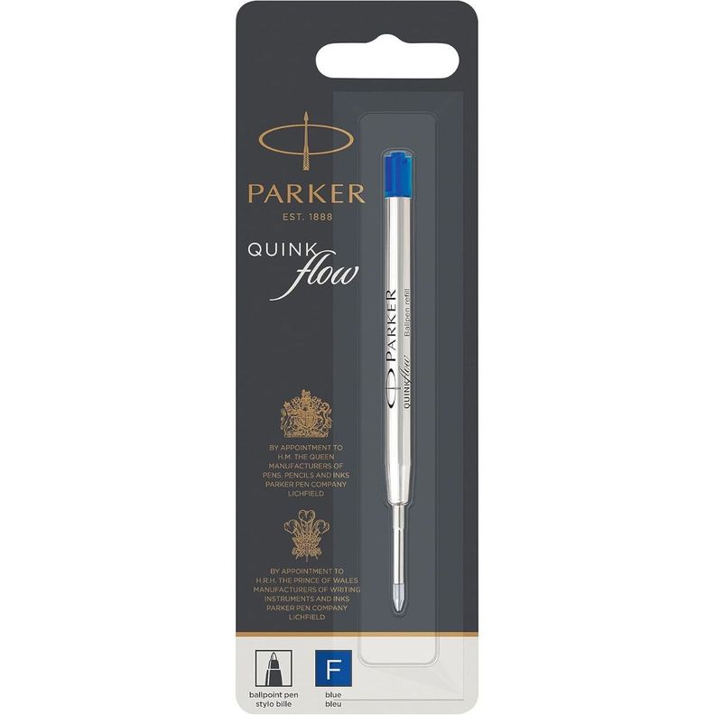 Repuesto De Bolígrafo Quinkflow Azul 0.8 Parker-1
