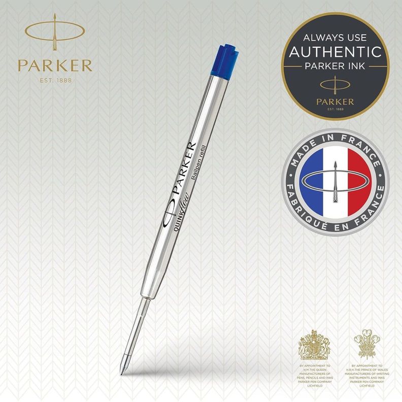 Repuesto De Bolígrafo Quinkflow Azul 0.8 Parker-2