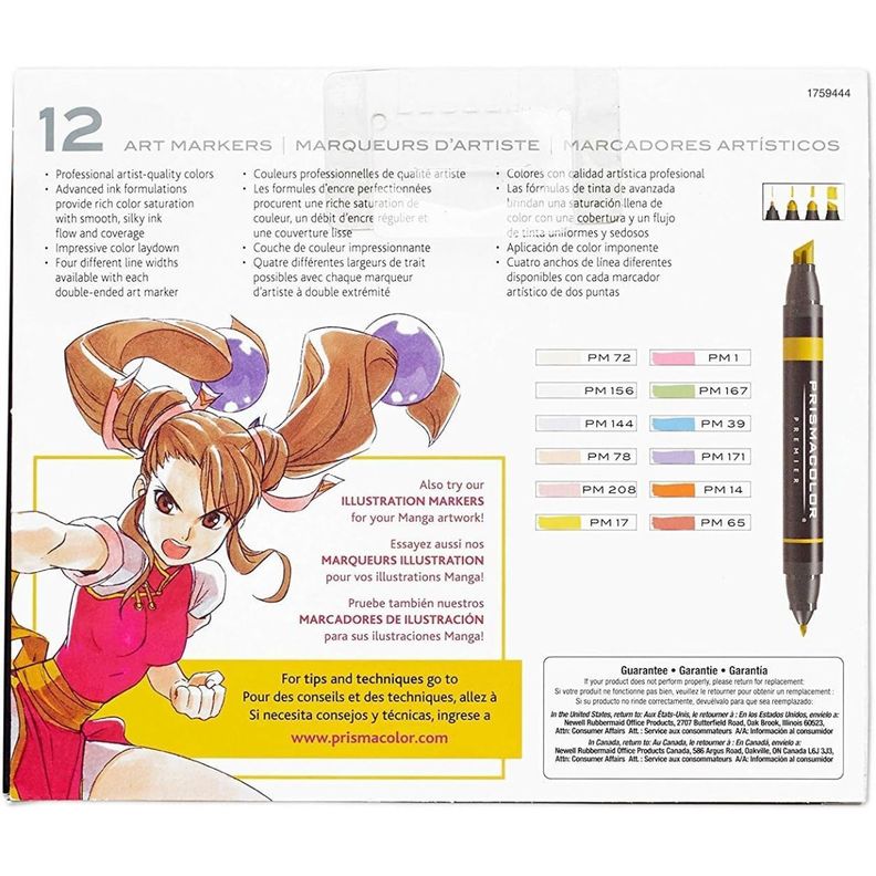 Marcadores Prismacolor Premier 12 Set Manga-4