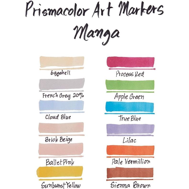 Marcadores Prismacolor Premier 12 Set Manga-6