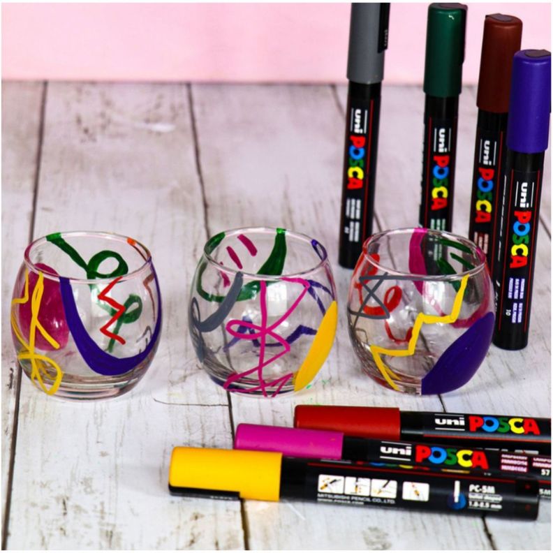 Marcadores Posca 5M Set 8 Colores Oscuros-4