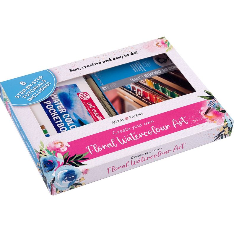 Multi Set Acuarelas Floral Talens 5 Piezas-1