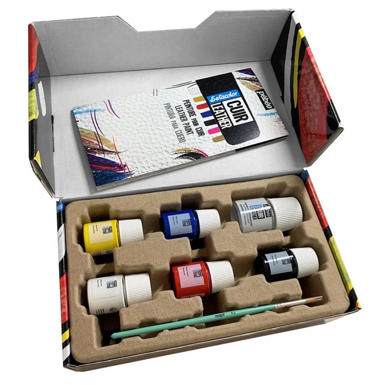Pintura para Cuero Pebeo Setacolor Set 5 Colores x 20ml-3