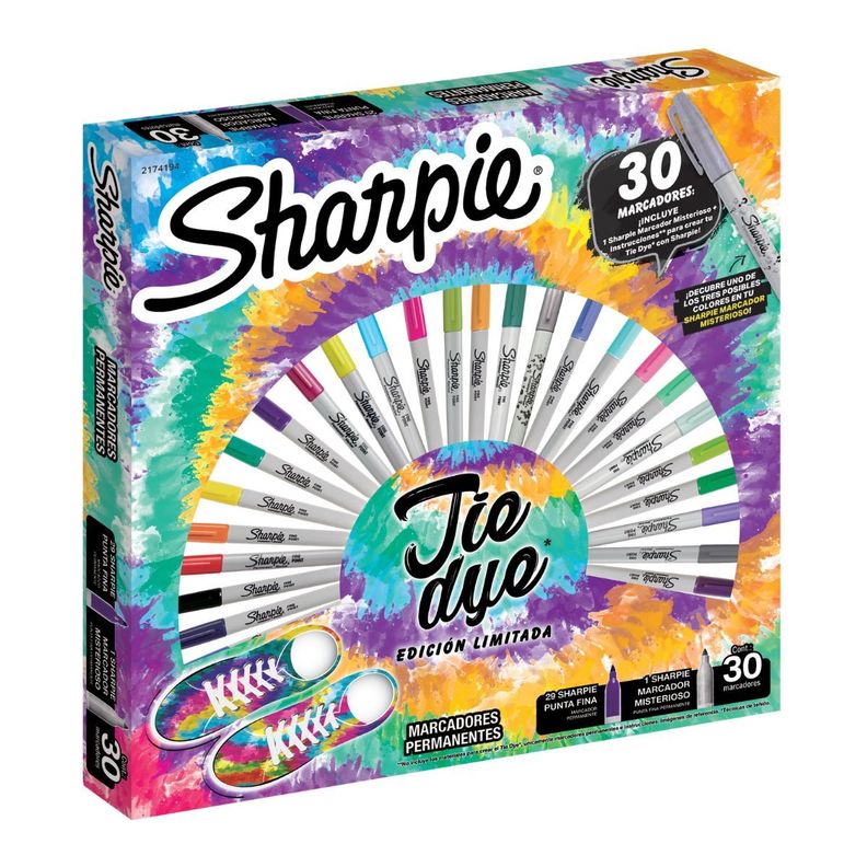 Ruleta 30 Marcadores Sharpie Tie Dye con Marcador Misterioso-3