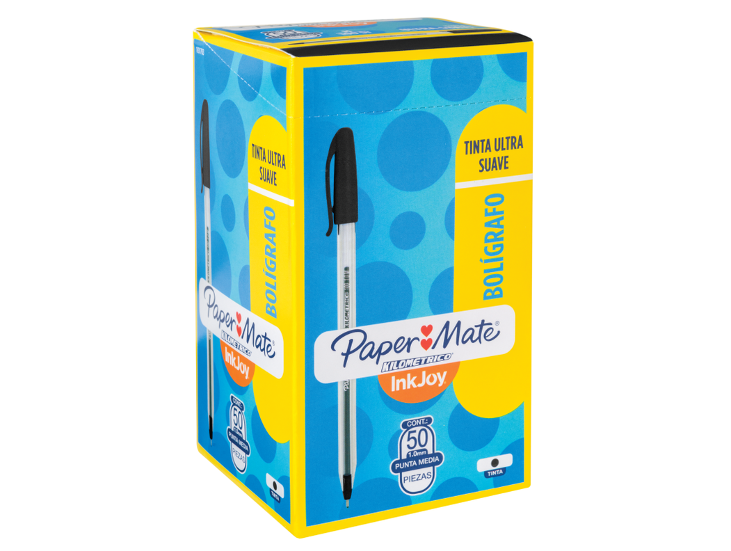 Boligrafo Inkjoy 100St Paper Mate Negro Caja x50-0