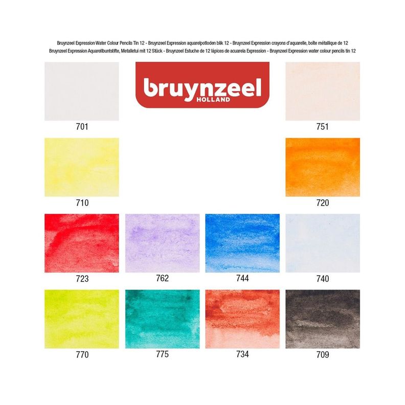 Lápices Acuarela Bruynzeel Expression set 12-2