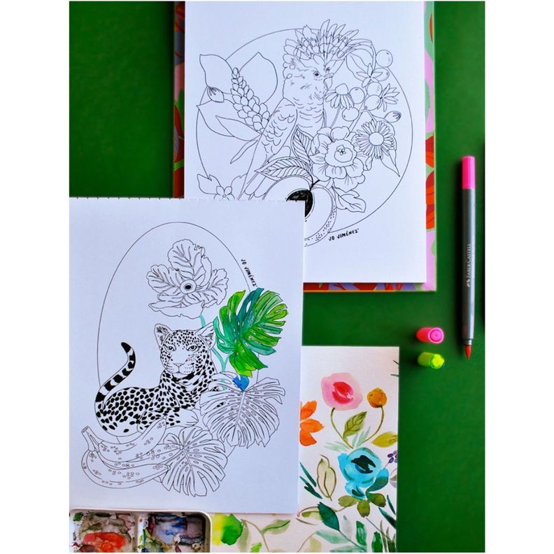 Libro para Colorear Tropicalia Jo Jiménez-2