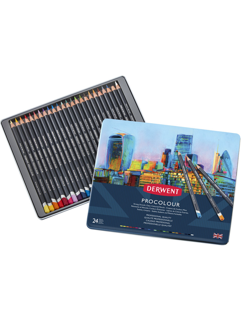 Lápices de Colores Procolour Derwent Set 24-0