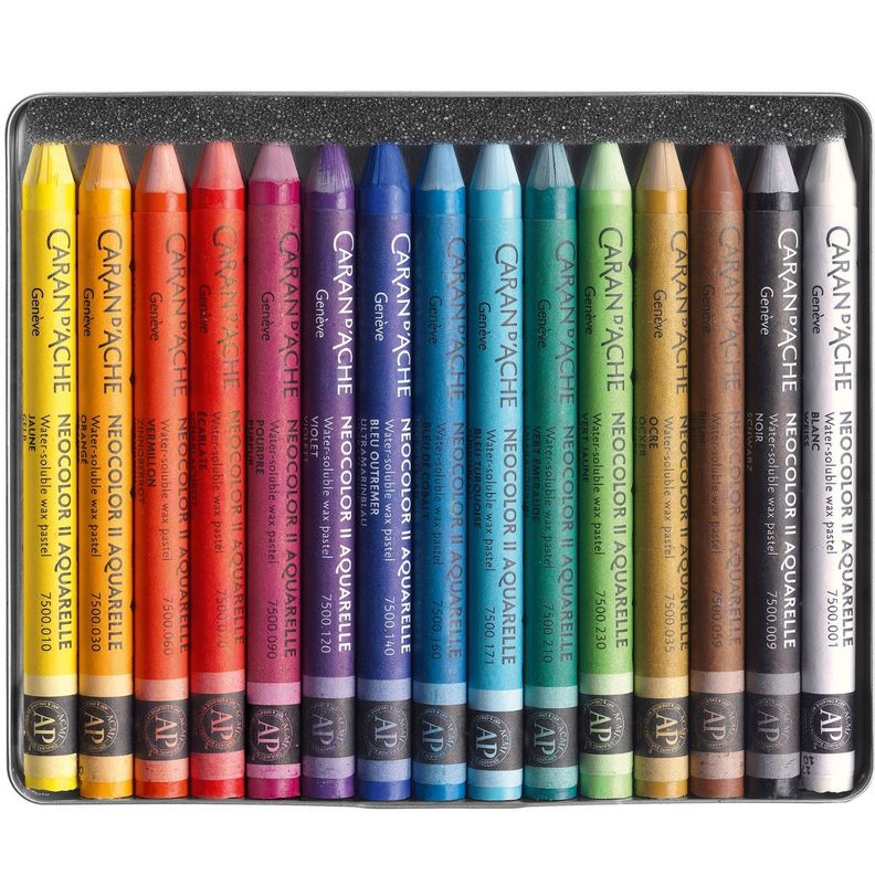 Pasteles De Cera Neocolor II Caran d Ache Set 40 Colores-3