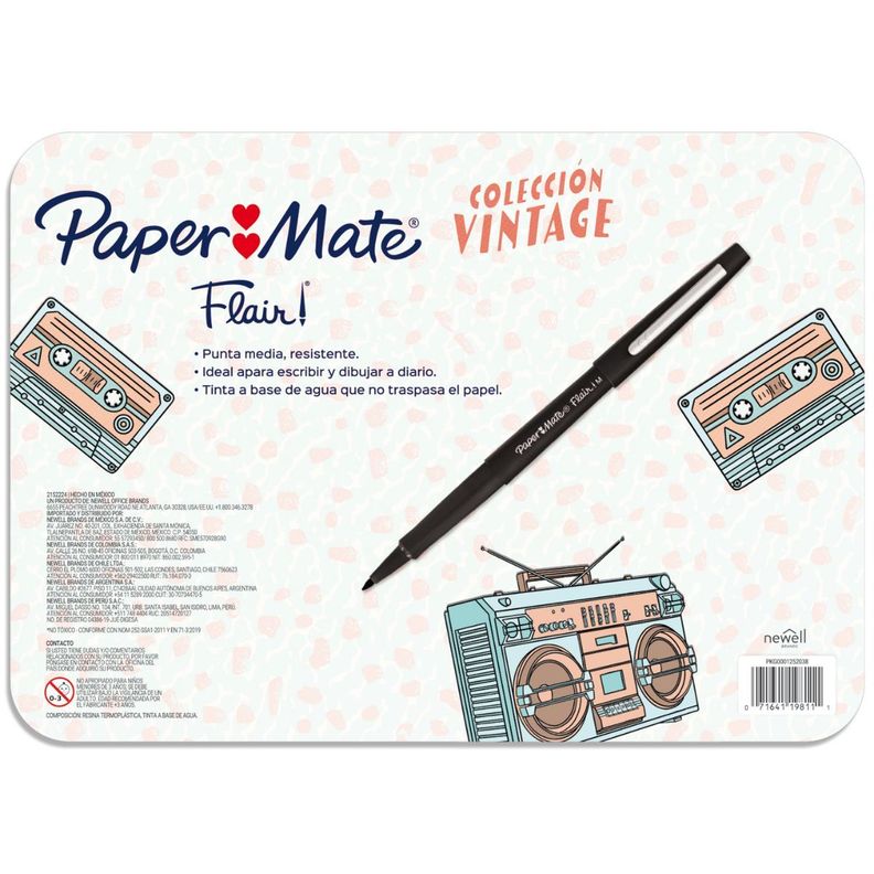 Rotulador Paper Mate Flair Colección Vintage Set Surtido x24-1