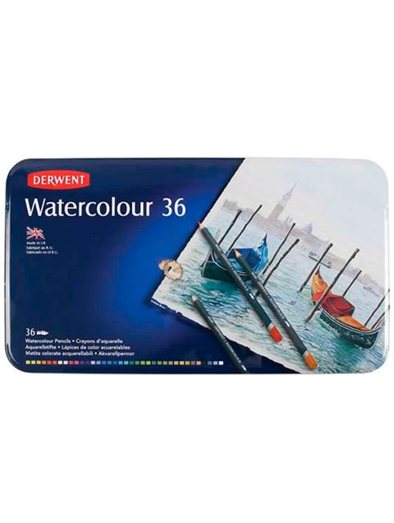 Lápices De Colores Acuarelables Derwent Set 36-1