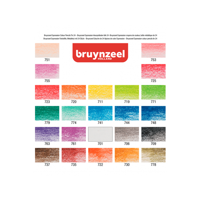 Lápices De Colores Bruynzeel Expression set 24-1