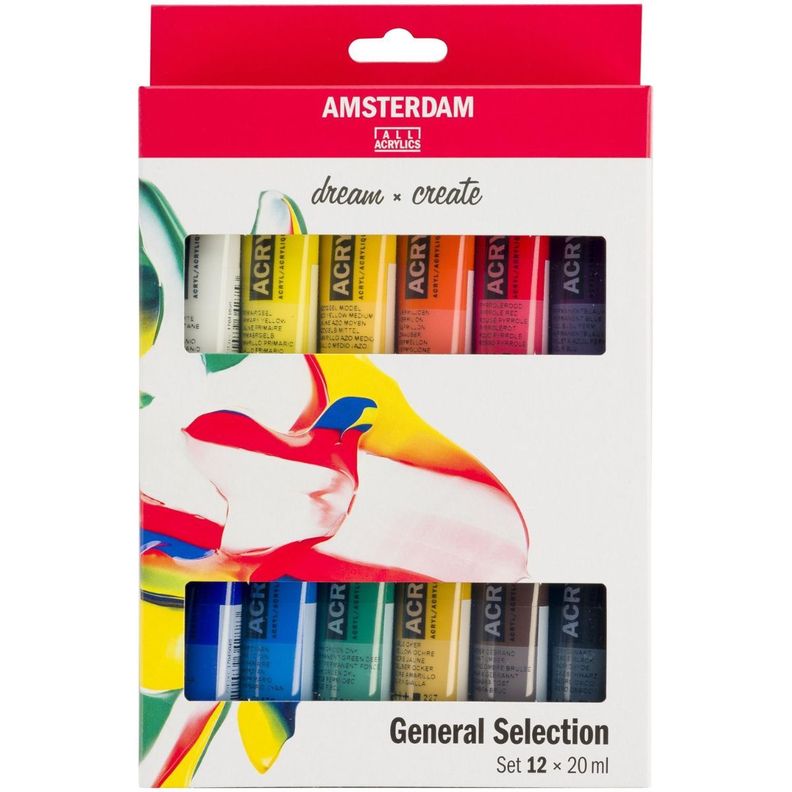 Acrílicos Amsterdam Series Estandar Pack 12x20ml-0