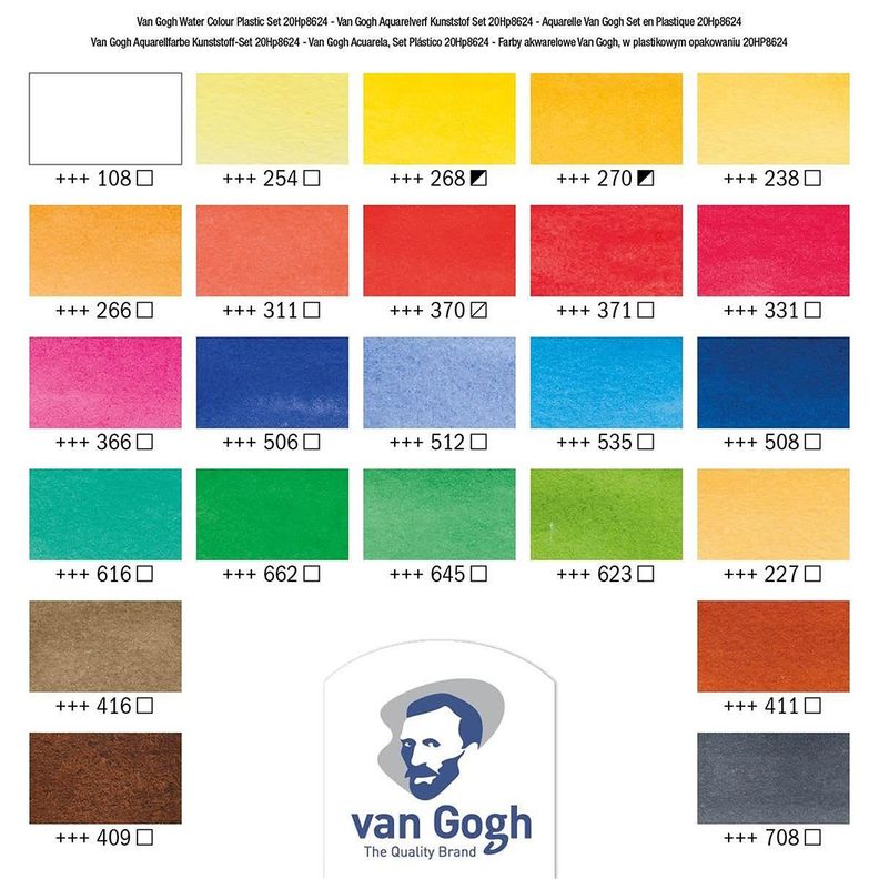 Acuarela en Pastillas Van Gogh Set 24 Colores-2