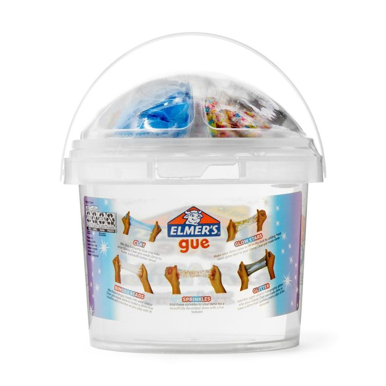 Balde de Slime Transparente con 5 Complementos para Combinar-1