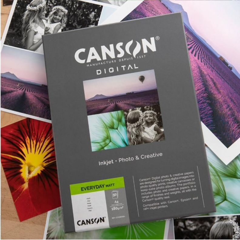 Papel Fotográfico Canson Digital Mate 180gr A4 50 Hojas-2