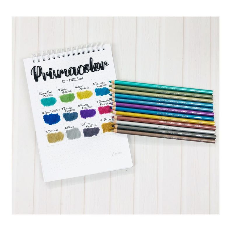 Lápices de Colores Prismacolor Junior Set 12 Metálicos-2