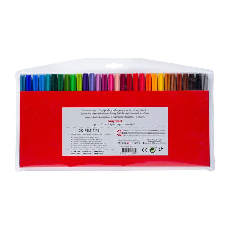 Marcadores Para Niños Bruynzeel 30 Colores-2