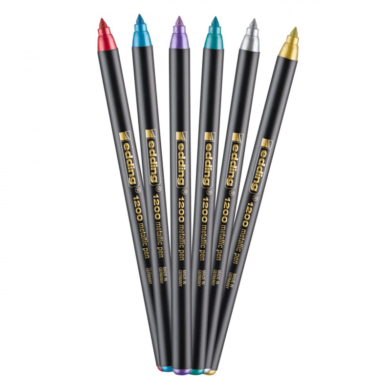 Marcadores Metálicos Edding Set 6 Colores-2