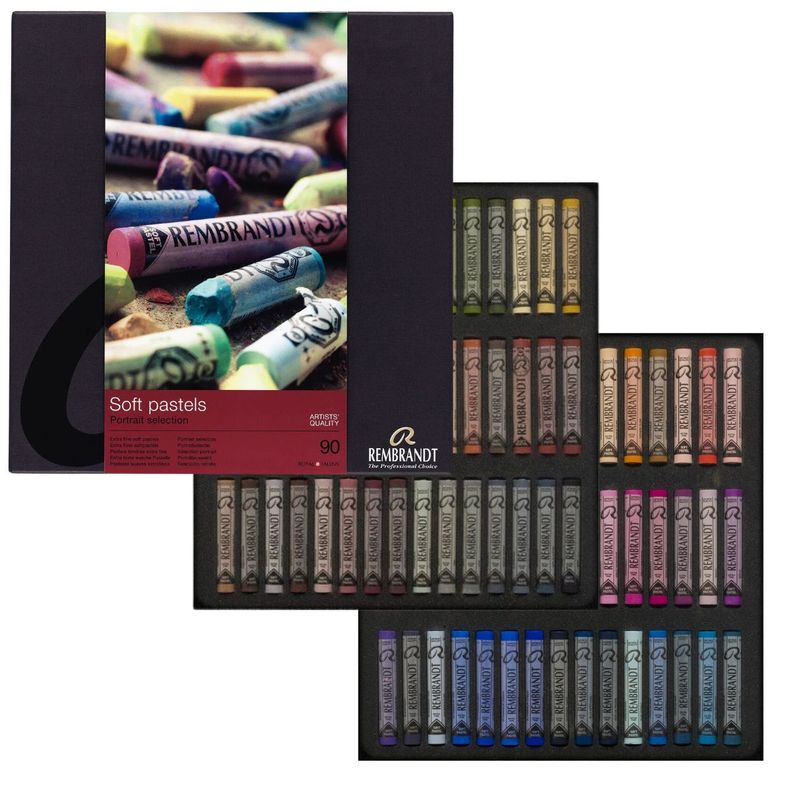 Pastel Seco Rembrandt Set 90 Colores Retrato-1