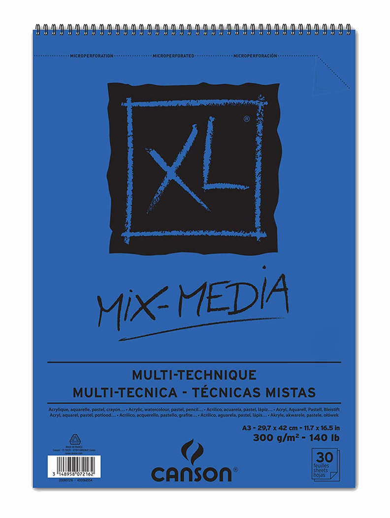 Croquera Técnica Mixta Canson XL 300gr A3-0