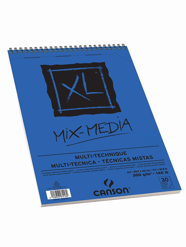 Croquera Técnica Mixta Canson XL 300gr A3-1