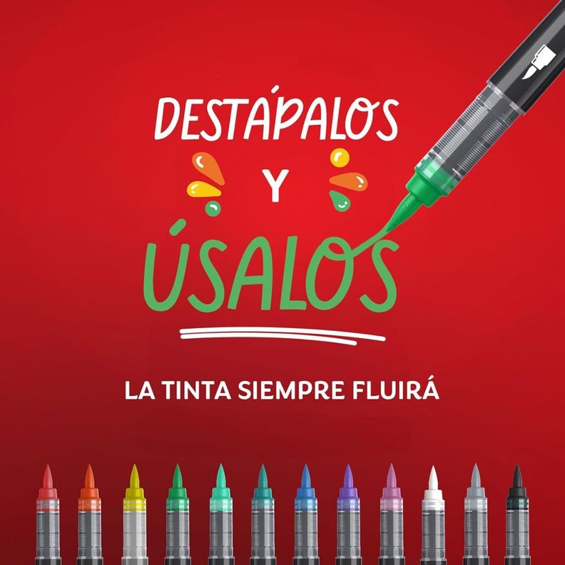 Set 5 Marcadores Acrílicos Sharpie Punta Bala Colores-6