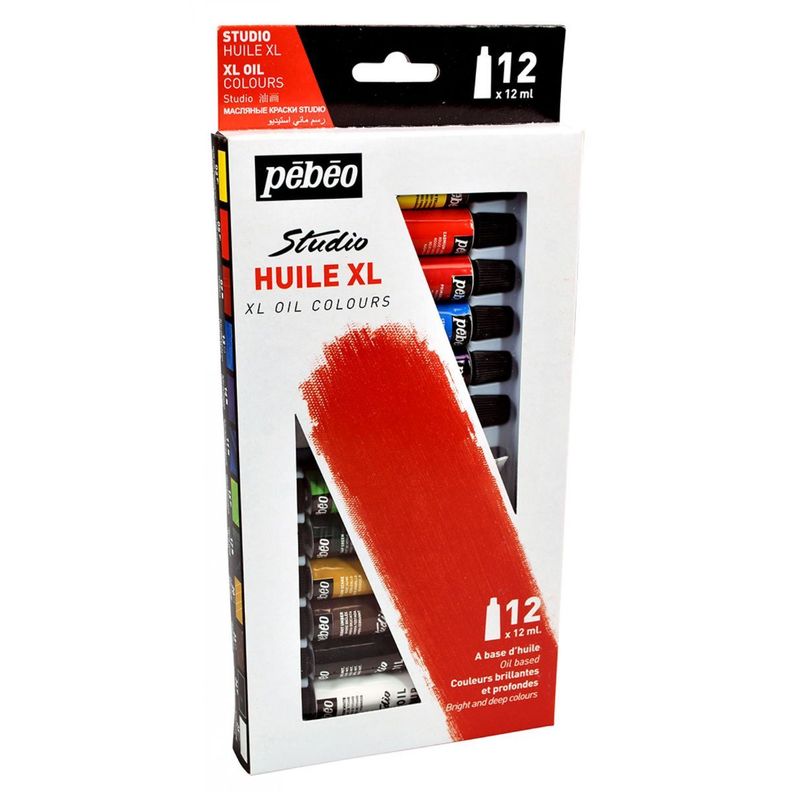 Set 12 Pinturas de Óleo 12ml Pebeo-2