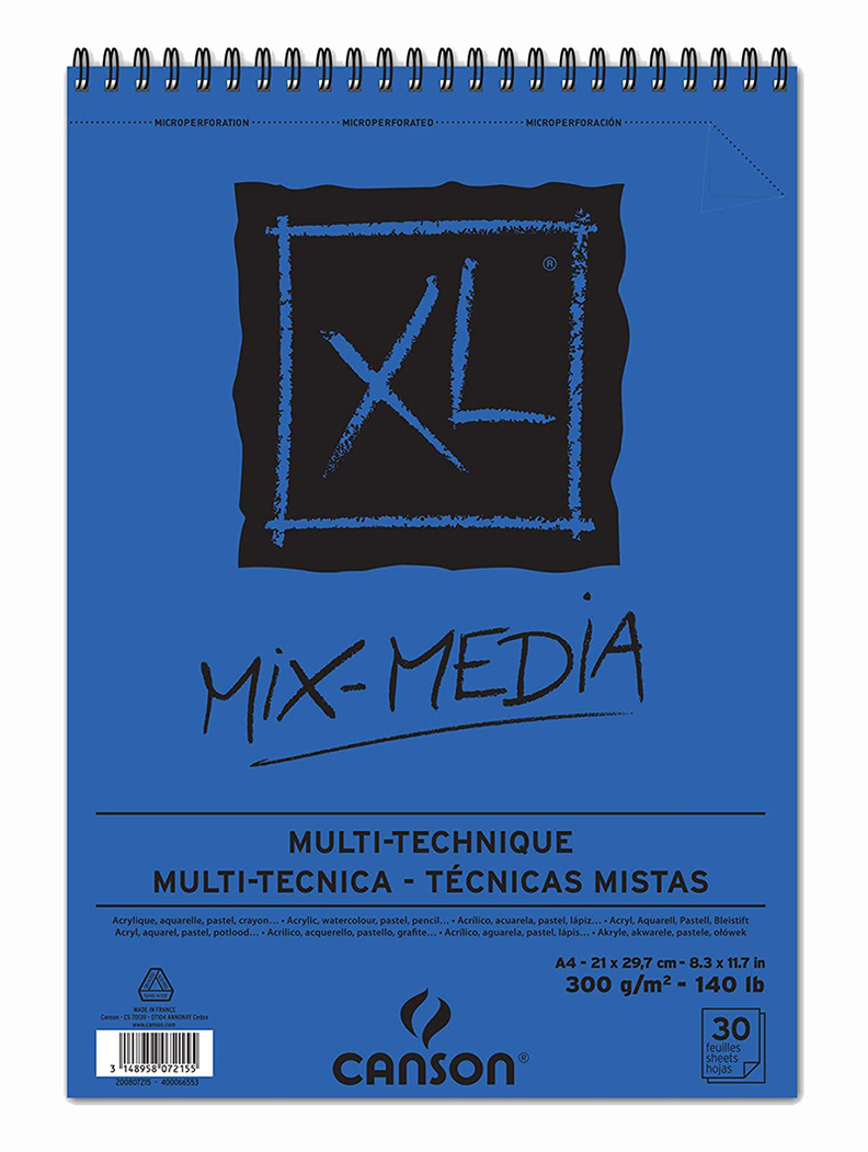 Croquera Técnica Mixta Canson XL 300gr A4-0
