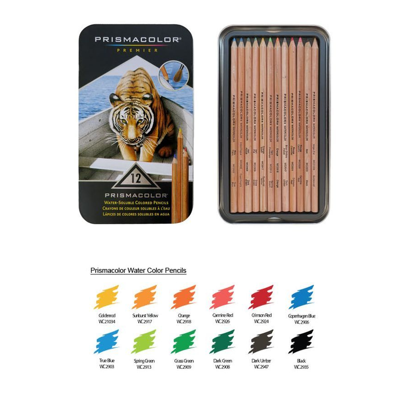 Lápices Acuarela Prismacolor Set 12-1