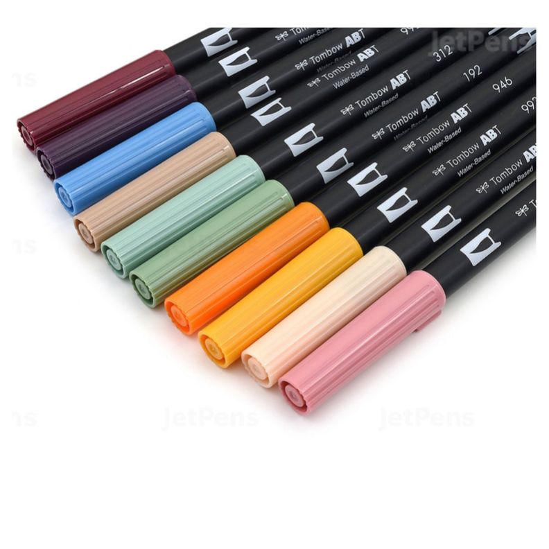 Set Marcadores Tombow Dual Brush Cabaña 10 colores-2