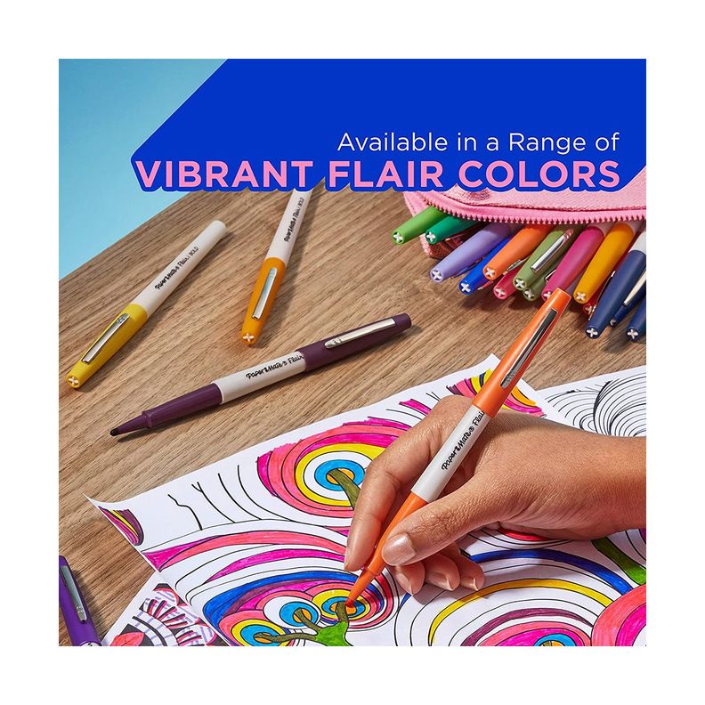 Marcadores Paper Mate Flair Punta Gruesa 16 Colores-1