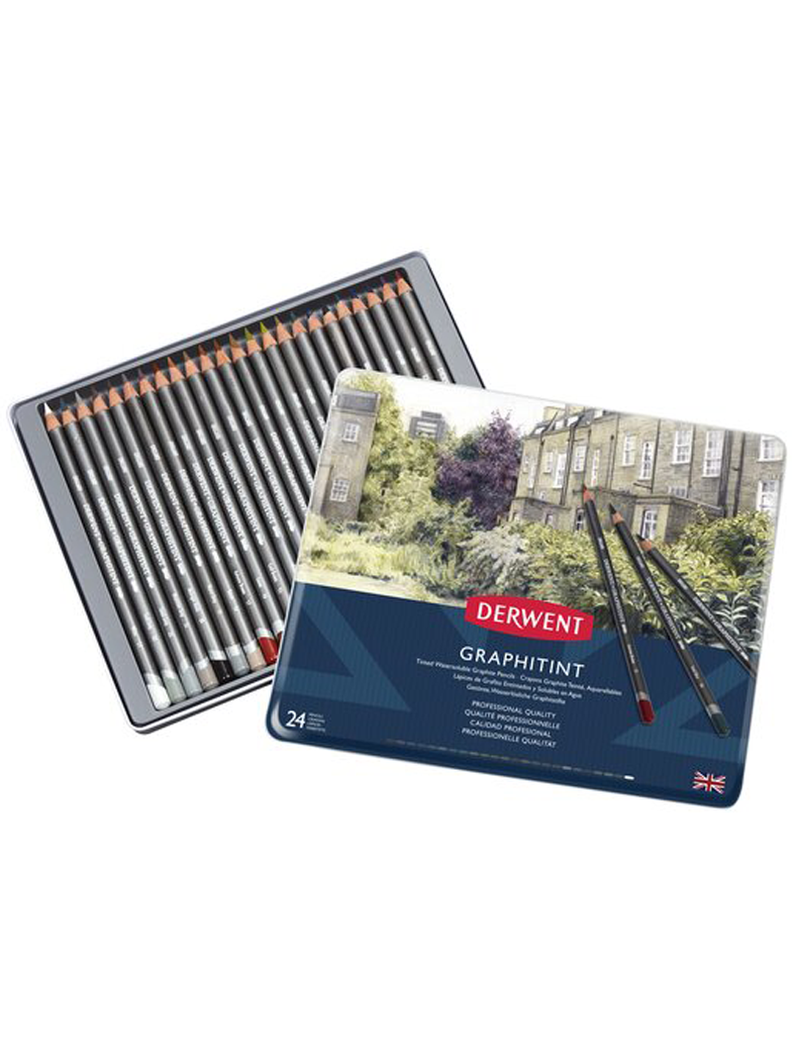 Lápices Grafito Colores Graphitint Derwent Set 24-0