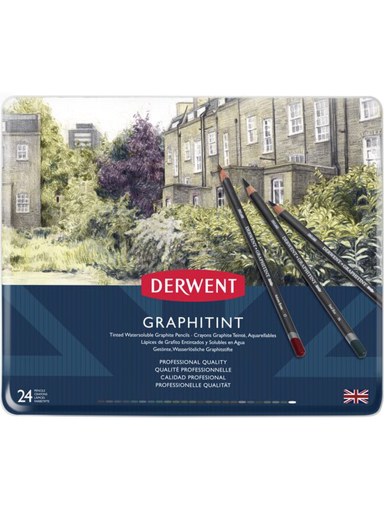Lápices Grafito Colores Graphitint Derwent Set 24-1