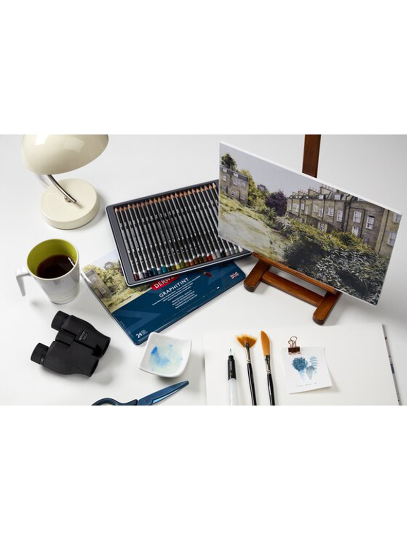 Lápices Grafito Colores Graphitint Derwent Set 24-2
